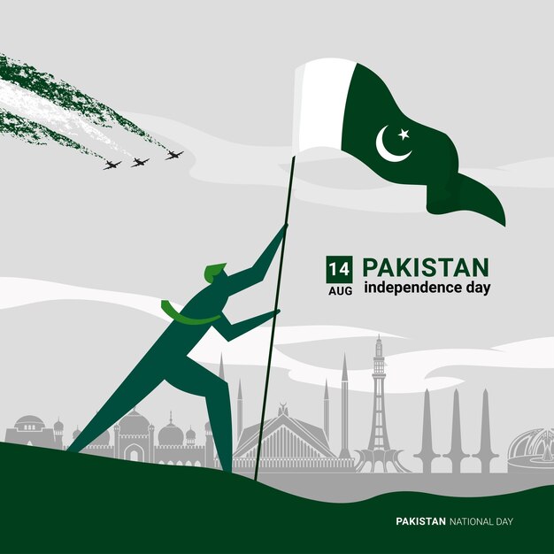 Vector pakistan independence day