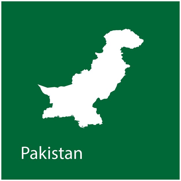 Vettore vettore delle icone della mappa del pakistan