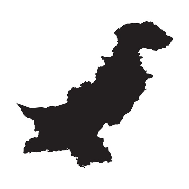 Vettore delle icone della mappa del pakistan