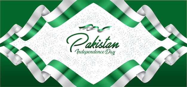 Vector pakistan nationale feestdag banner pakistan onafhankelijkheidsdag pakistan vlag kaart amp mensen