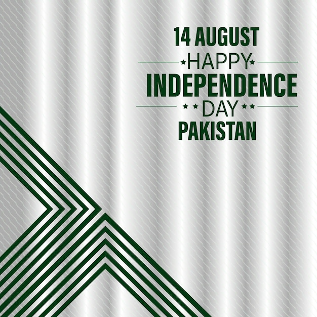 Pakistan onafhankelijkheidsdag achtergrondontwerp premium vector