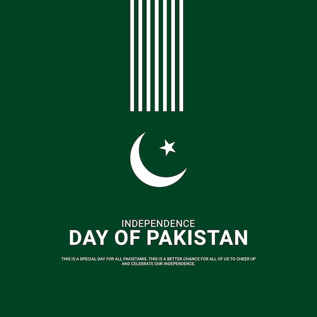 Pakistan Onafhankelijkheidsdag, creatief ontwerp voor spandoek, poster vectorkunst