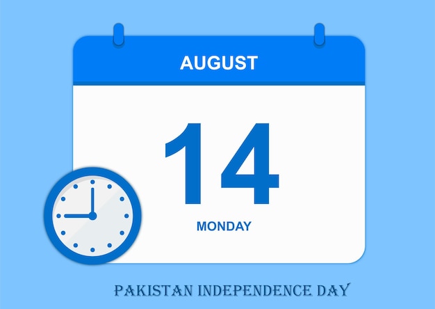 Pakistan Onafhankelijkheidsdag, dagkalender