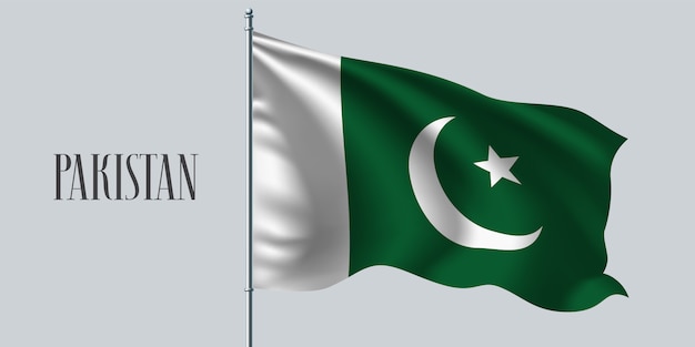 Pakistan waving flag