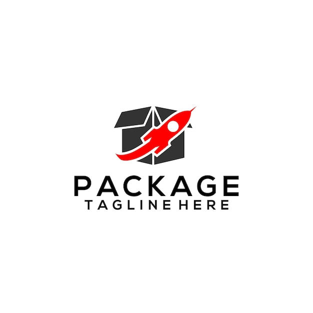 Pakket logo vector concept Pakket logo sjabloon