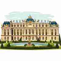 Vector palace of versailles vector 1