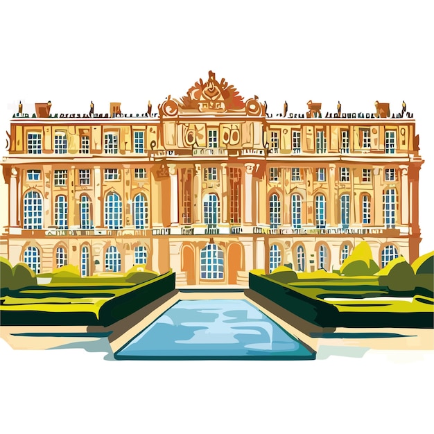 Vector palace of versailles vector 8