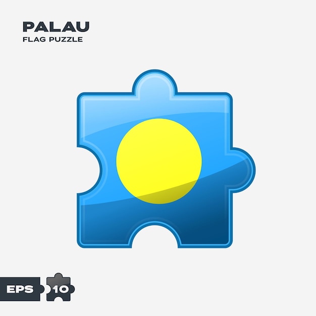 Palau Flag Puzzle