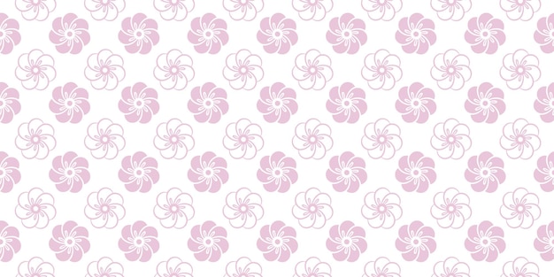 Pale pink vector seamless pattern with small flowers on a white background for textiles wrapping paper dishes covers backgrounds