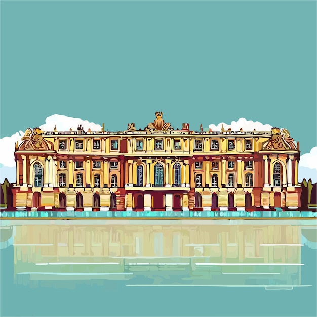 Paleis van Versailles vector 2
