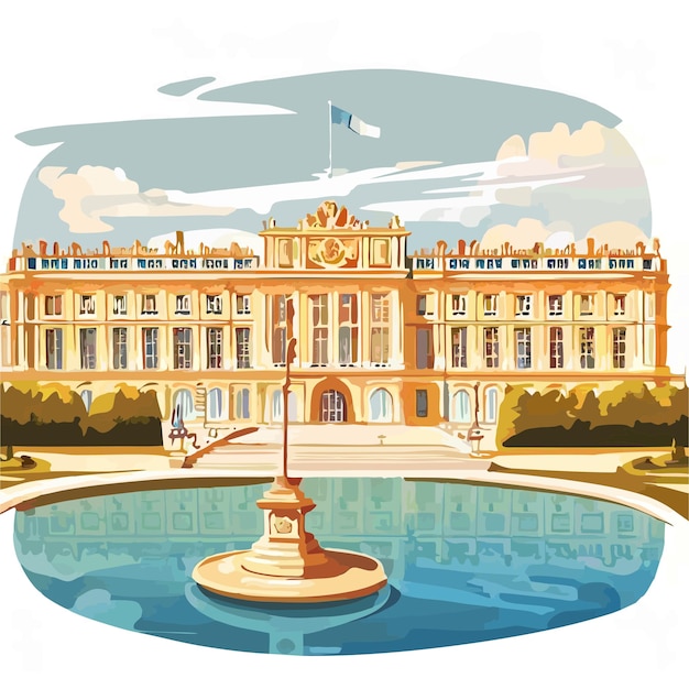 Paleis van Versailles vector 3