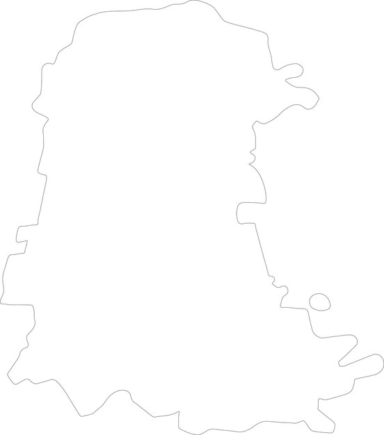 Vector palencia spain outline map