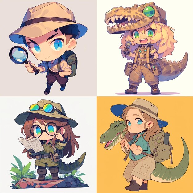 Vector paleontologist