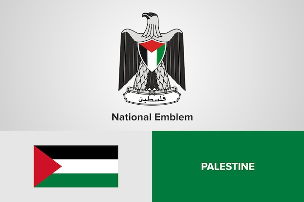 Palestijnse nationale embleem vlag sjabloon