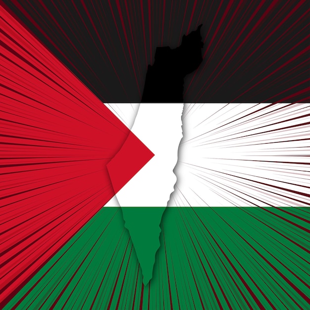 Palestina Nationale Dag Kaart Ontwerp