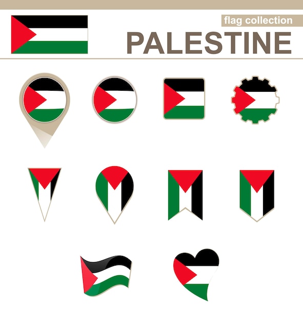 Palestina Vlag Collectie, 12 versies