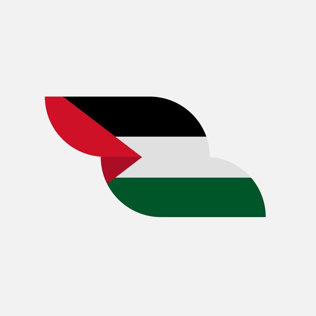 Palestina vlag pictogram vector