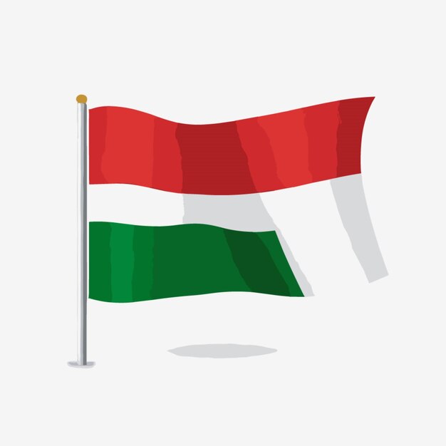 Palestine flag vector on white background