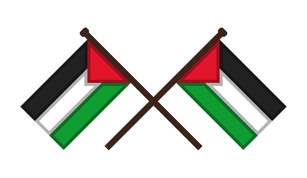 Palestine Flags vector design