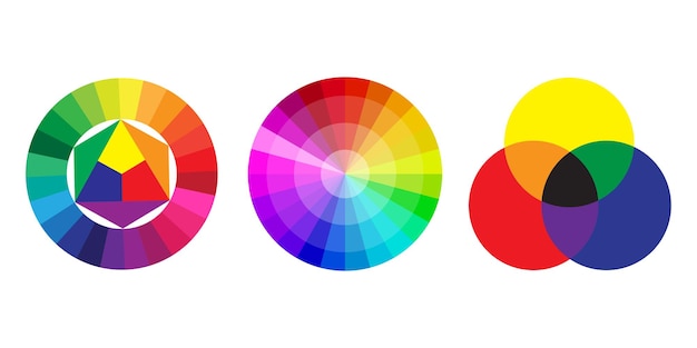 Palet cirkels. Kleurverloop. Vector illustratie.