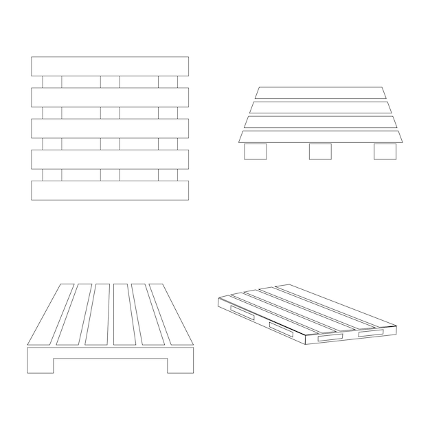 Palette icon vector