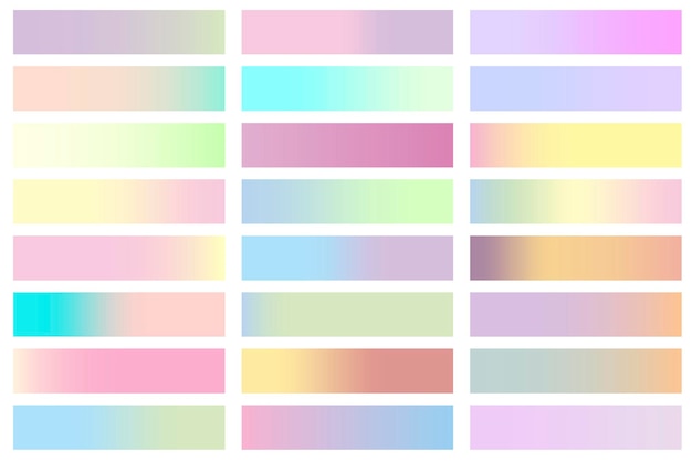 Palette on light background pastel color vertical pattern palette in hipster style vector illustration