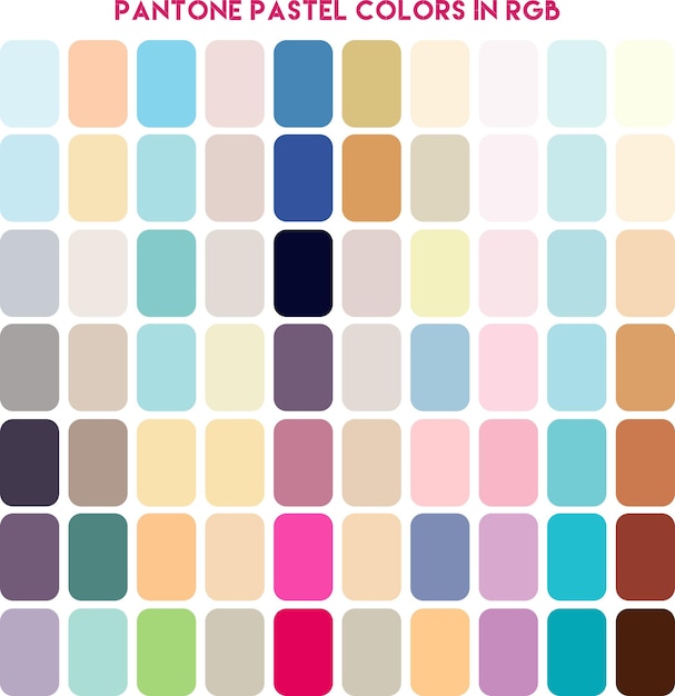 palette of pastel and bright colors Trending Colors guide palette Catalog Sweet Candy Trend