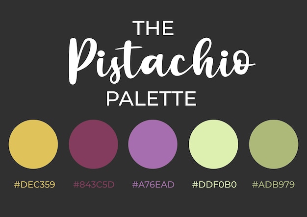 Palette Pistachio black backbround