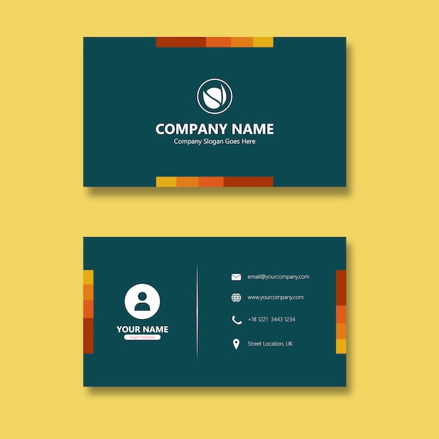 Palette switch gold business card