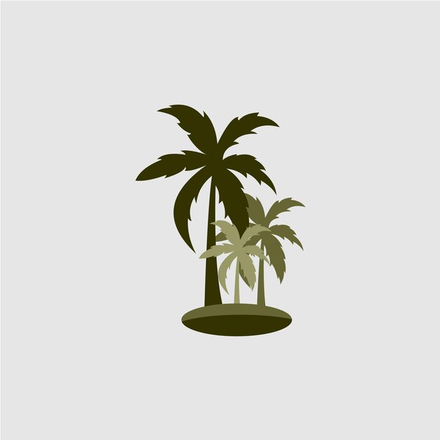 Palm blad sjabloon aangepaste logo ontwerp vector inspiratie