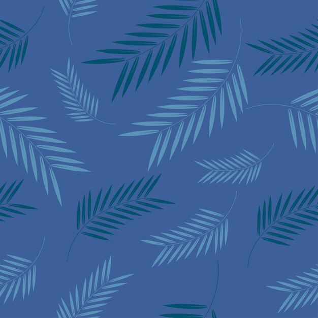 Palm on blue