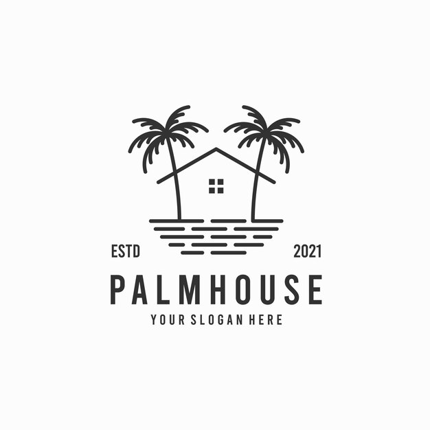 palm house logo ontwerp