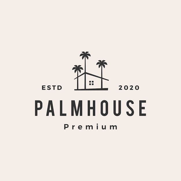 Palm house  vintage logo