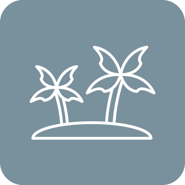 palm island icon vector image can be used for dubai
