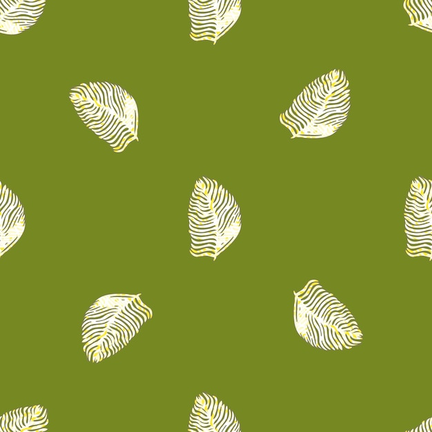 Palm leaf seamless pattern with hand drawn in line tropical print. modern nature background. vector illustration for seasonal textile prints, fabric, banners, backdrops and wallpapers.