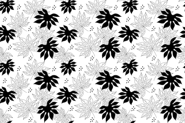 Palm leaves background