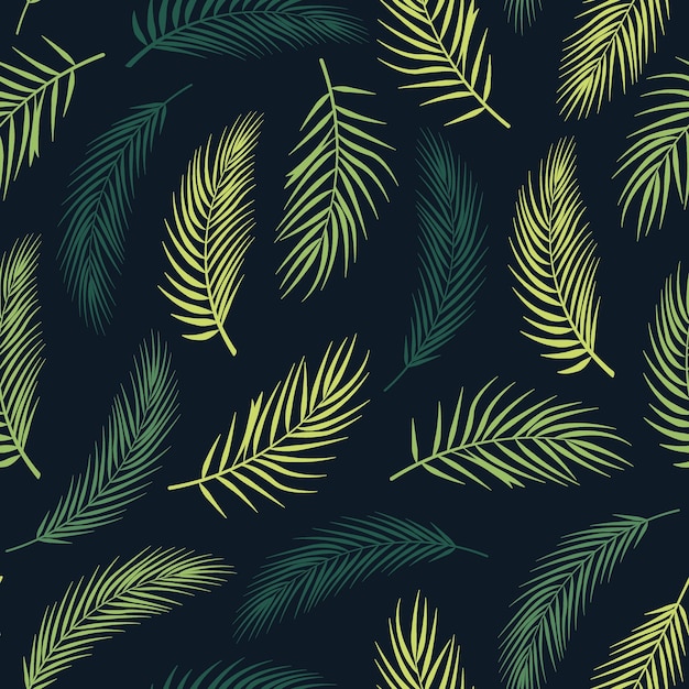 Palm leaves pattern