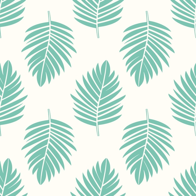 Пальмовые листья бесшовные векторные иллюстрации
