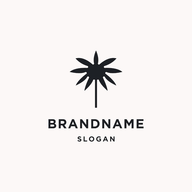 Palm logo icon design template