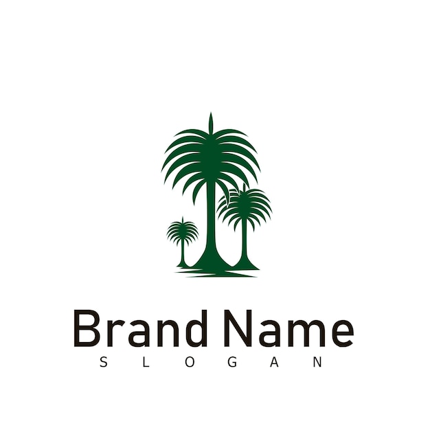 Palm logo nature design symbol