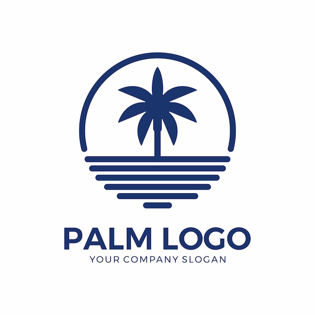 Palm logo ontwerp inspiratie