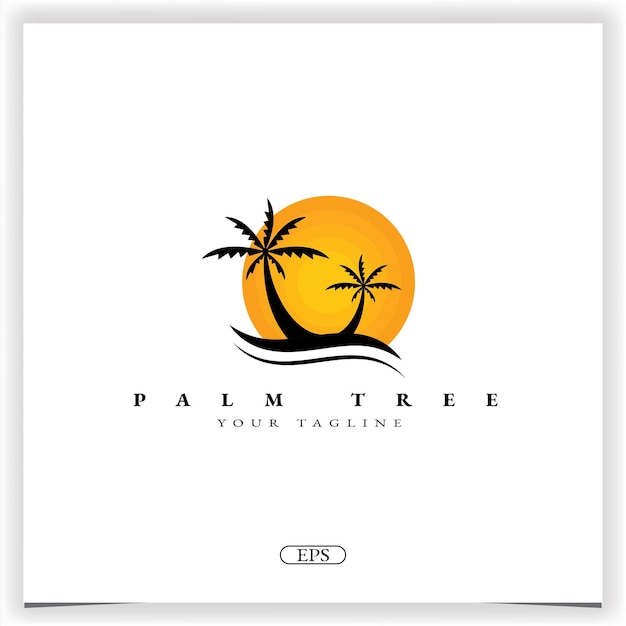 Palm logo premium elegant template vector eps 10