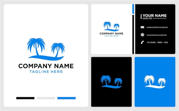 PALM LOGO SIMPLE BEACH MODERN