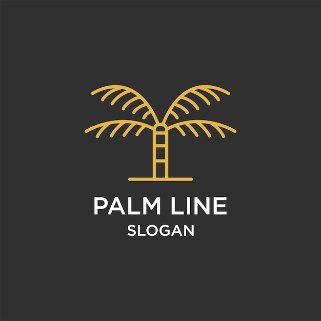 Palm logo sjabloon vector illustratie ontwerp