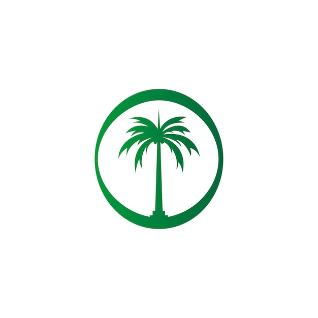 Logo palm e disegno vettoriale