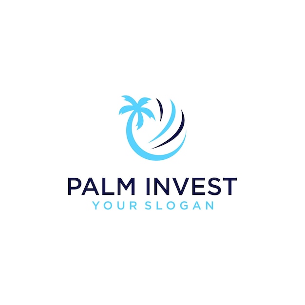 palm modern logo-ontwerp met investeringsinspiratie