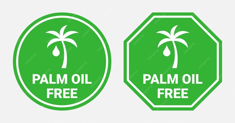 Premium Vector | Palm Oil Free Product Logo Set