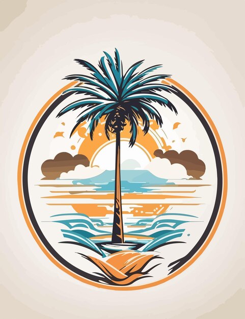 Premium Vector | Palm silhouette illustration vector