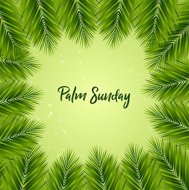 Vector palm sunday background