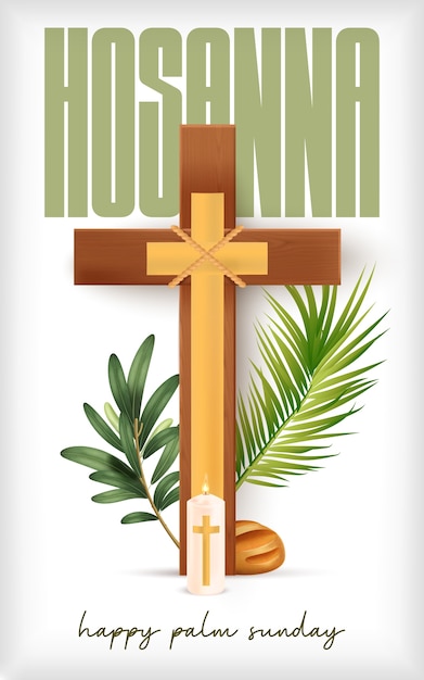 palm sunday celebration poster
